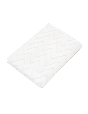 Sábana de cajón para Colecho/Corral (74x110) - Súper Suave - Zig Zag Blanco