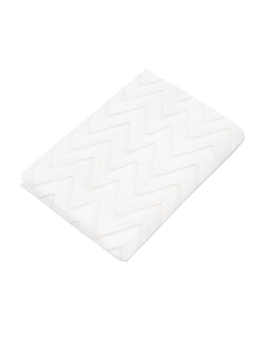 Sábana de cajón para Colecho/Corral (74x110) - Súper Suave - Zig Zag Blanco