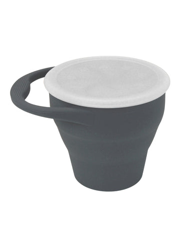 Contenedor Retractable con tapa para Snacks - Gris Óscuro