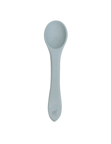 Cuchara de Silicón para Bebé - Azul