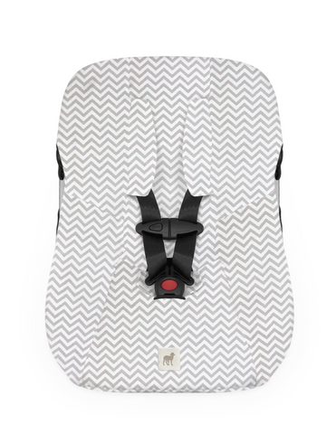 Funda Protectora para Portabebé Chevron Gris
