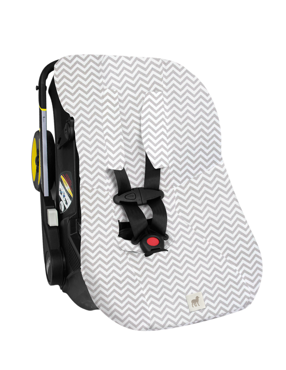 Funda Protectora para Portabebé Chevron Gris