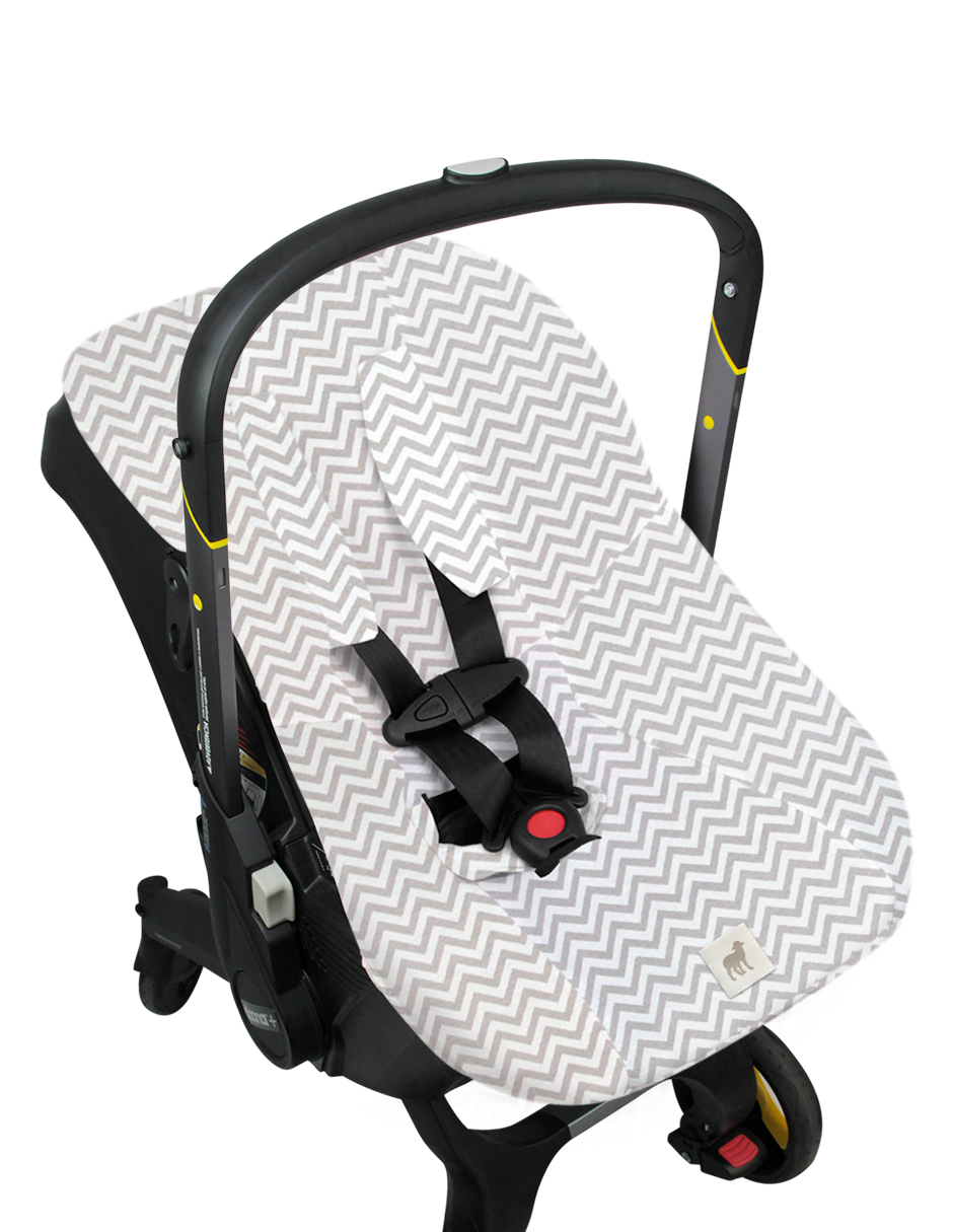 Funda Protectora para Portabebé Chevron Gris