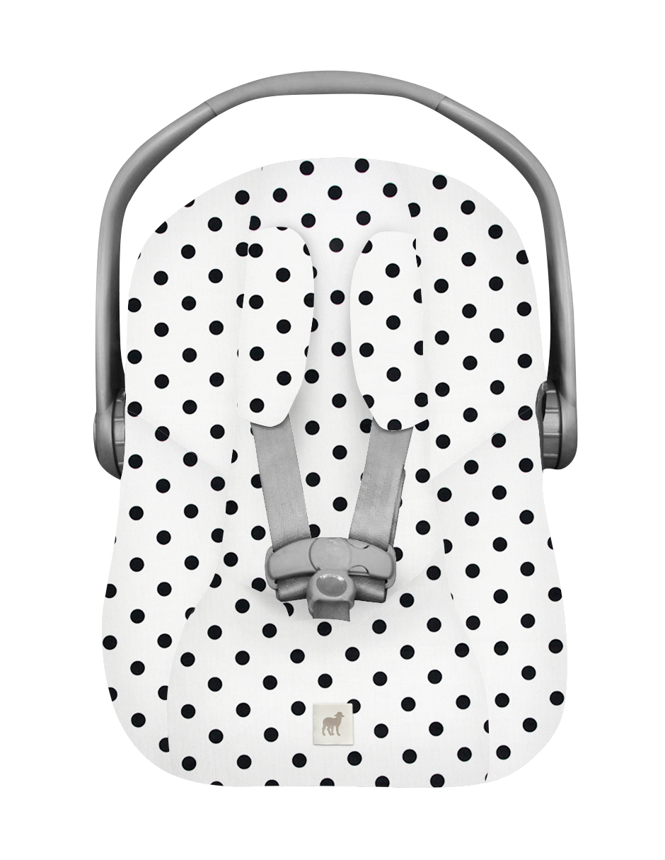 Funda Protectora para Portabebé Dots Blanco