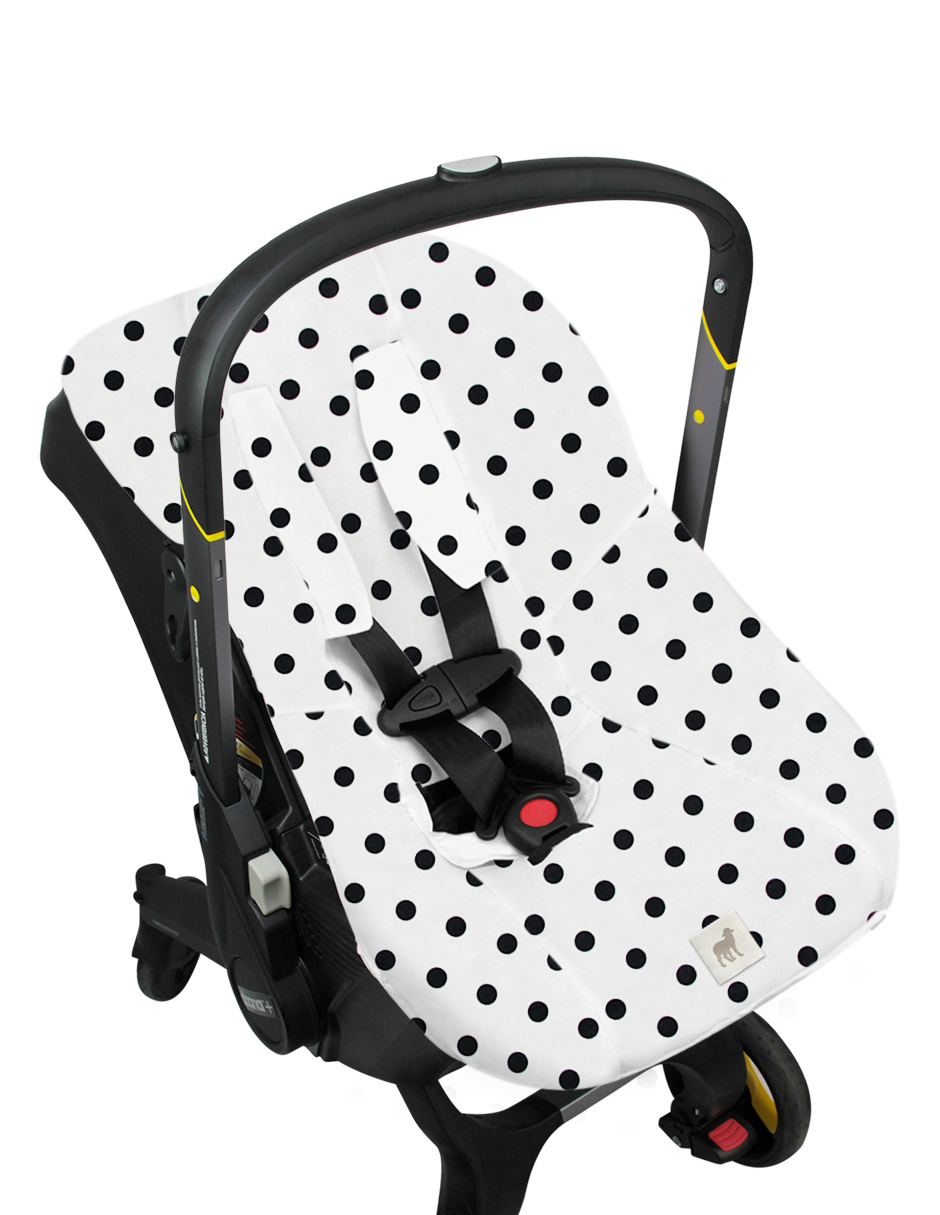 Funda Protectora para Portabebé Dots Blanco