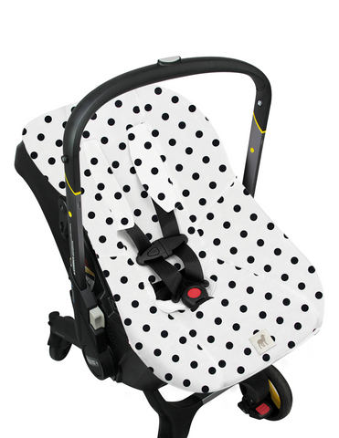 Funda Protectora para Portabebé Dots Blanco