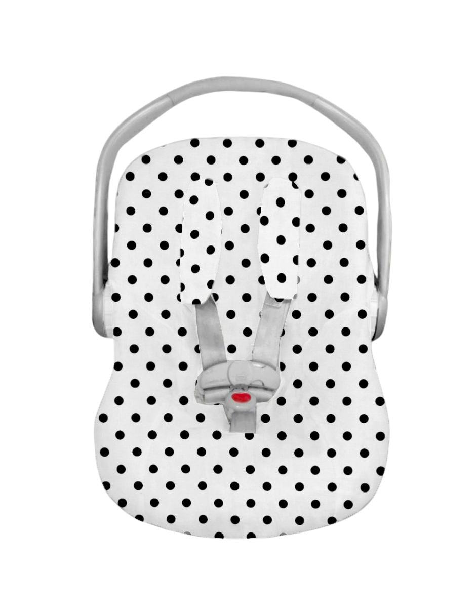 Funda Protectora para Portabebé Dots Blanco