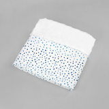 Juego para Cuna - 3 piezas - con sábanas 100% Algodón - Triangulitos Azules