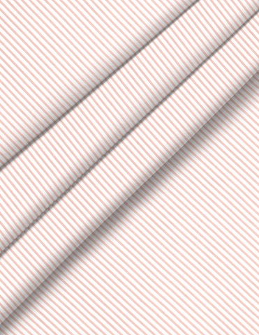 Juego para Mini Colecho y Moisés 50x90, 4 Piezas, 100% Algodón - Rayas Rosa