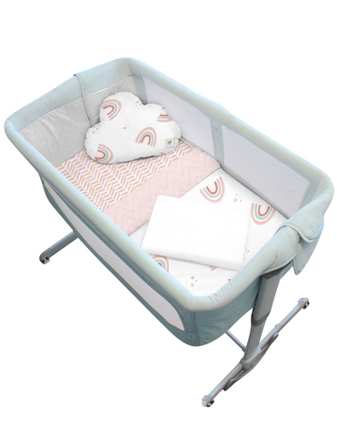 Juego de Blancos para Mini Colecho (50x90) - 4 piezas - Arcoiris Love