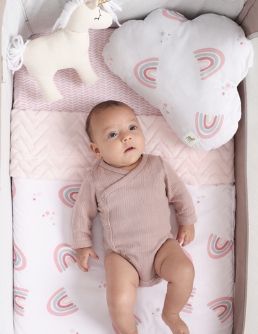 Juego de Blancos para Mini Colecho (50x90) - 4 piezas - Arcoiris Love