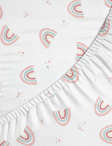 Juego de Blancos para Colecho / Corral (74x110) - 4 piezas - Arcoiris Love