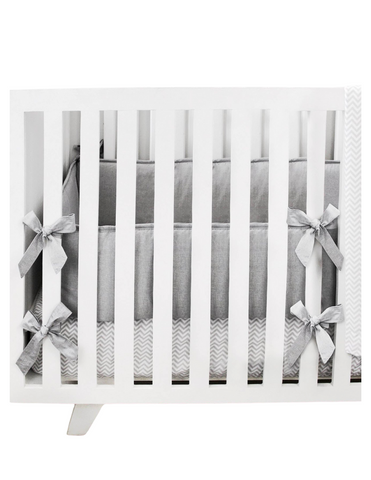 Juego para Cuna - 3 piezas - Chevron Gris