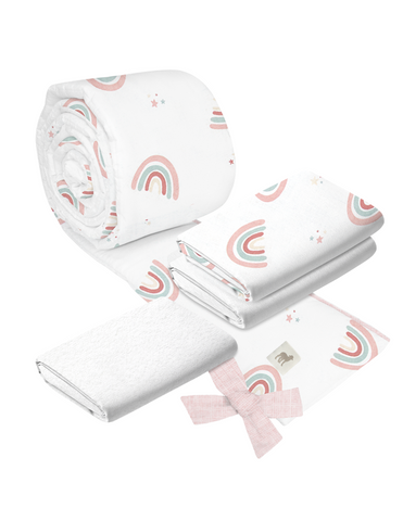 Juego para Cuna - 4 Piezas - Arcoiris Love