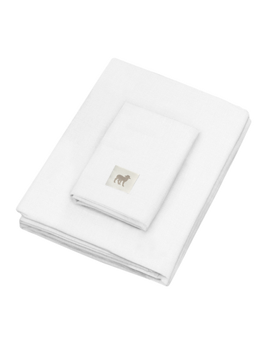 Juego de Sábanas de 3 piezas para Cama Cuna Blanco