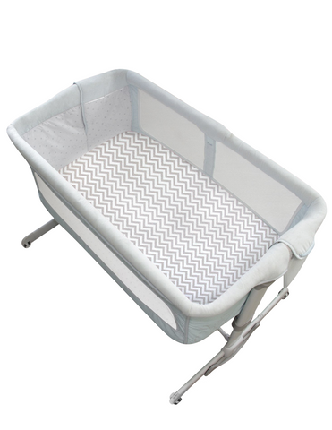 Juego de Sábanas para Mini Colecho (50x90) - Chevron Gris