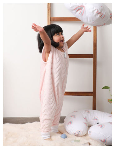 Saquito para Dormir para bebés con abertura para pies - Zig Zag Rosa