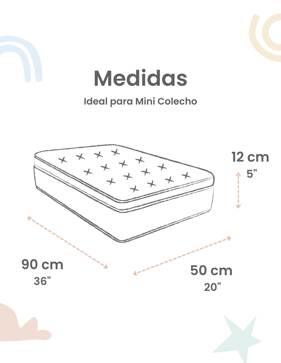 Set de 2 Sábanas de Cajón para Mini Colecho (50x90) - Flores