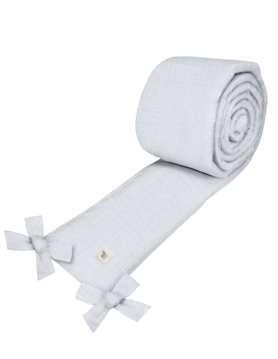 Protector para Cuna Gris Percal