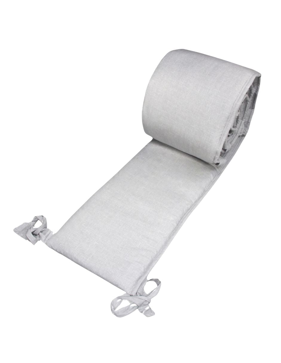 Protector para Cuna Gris Percal