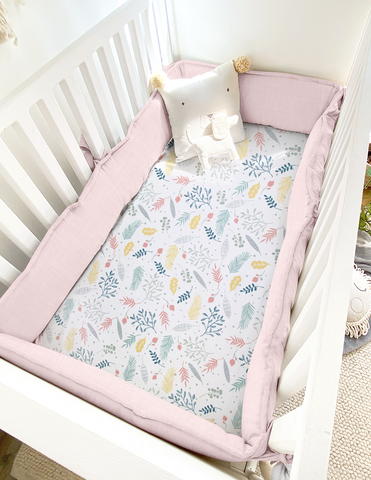Protector para Cuna Rosa