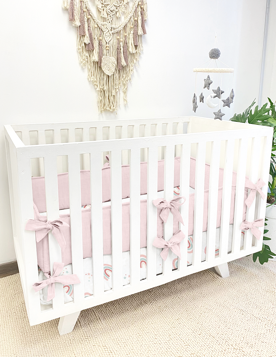 Protector para Cuna Rosa