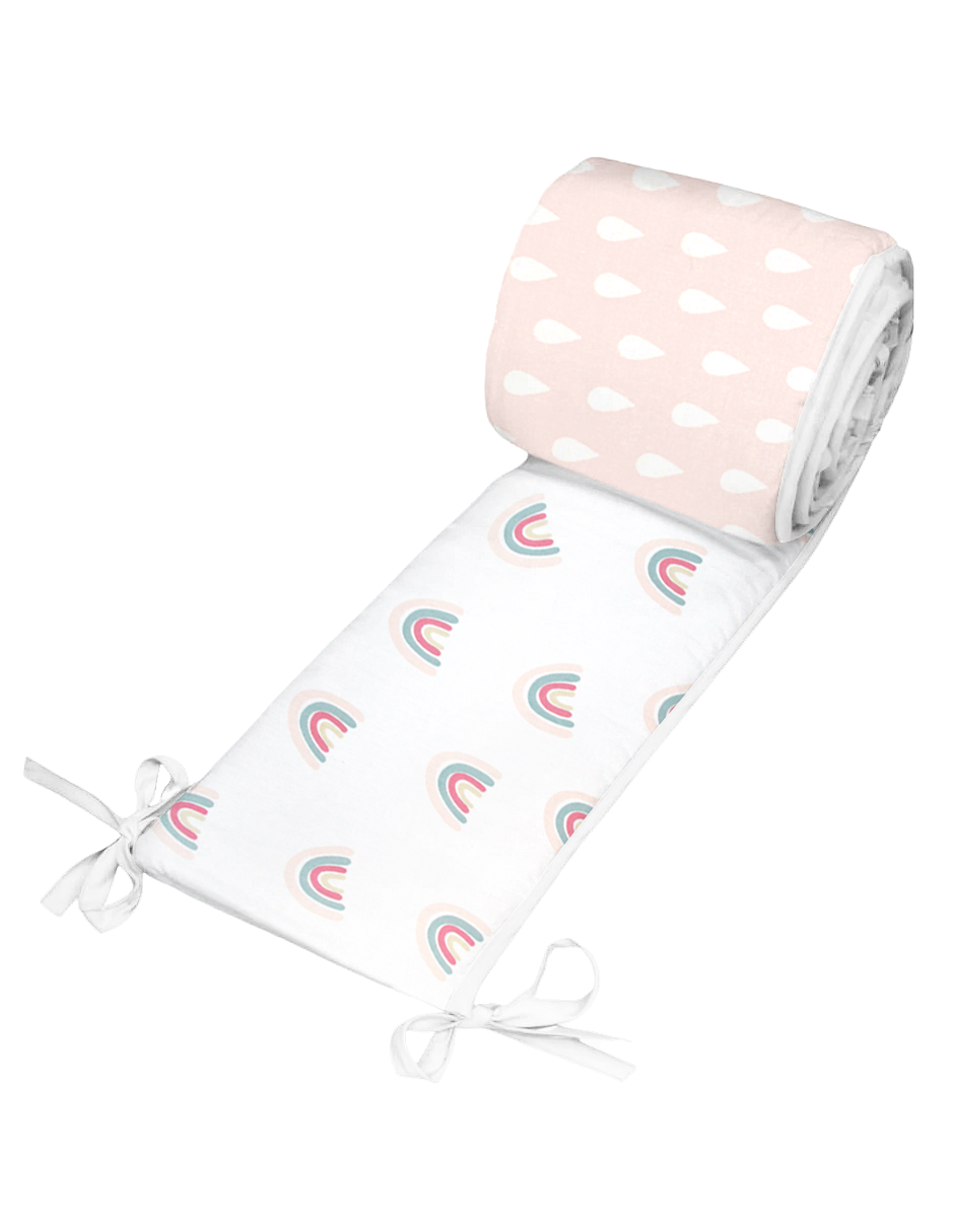 Protector para Cama cuna Reversible - Arcoiris
