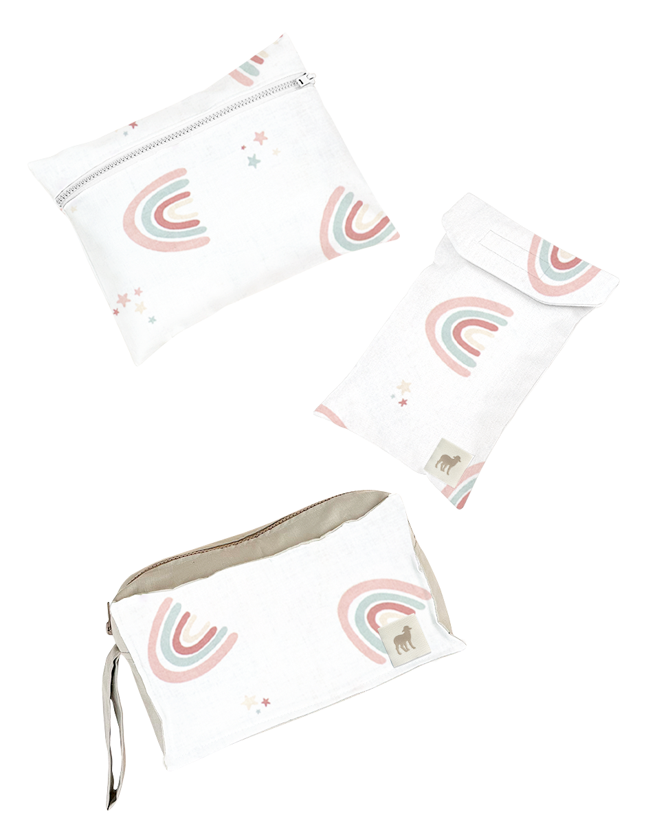 Set de 3 Estuches Organizadores - Arcoiris Love