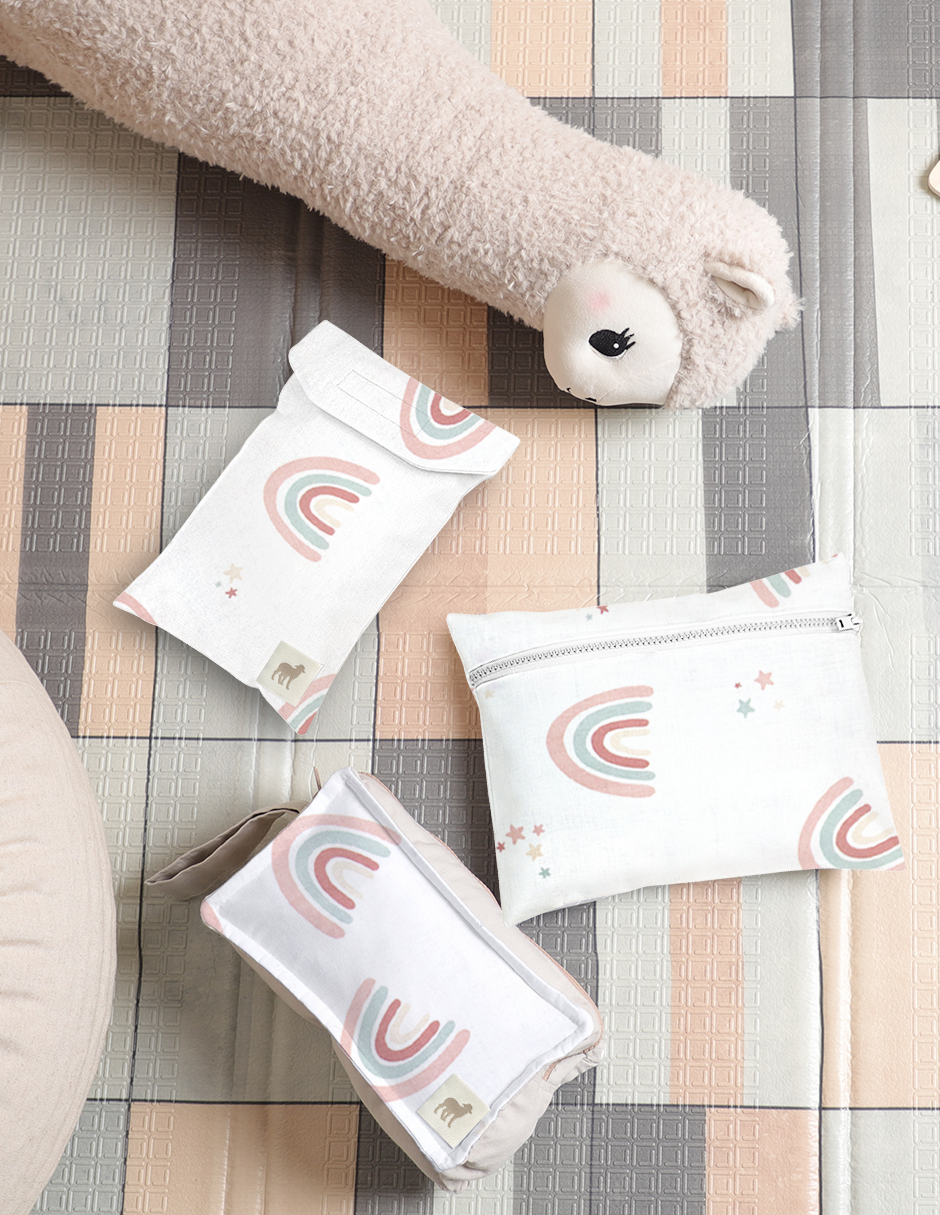 Set de 3 Estuches Organizadores - Arcoiris Love