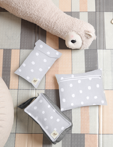 Set de 3 Estuches Organizadores - Lunares