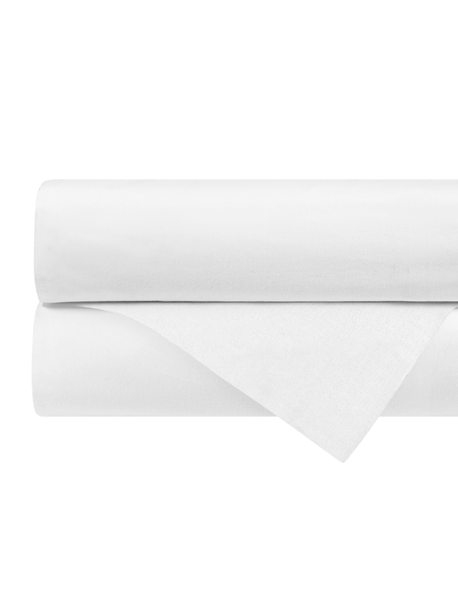 Set de 2 sábanas de cajón blancas de Nap Baby, las dos de 100% algodón y con elástico en todo el perímetro.