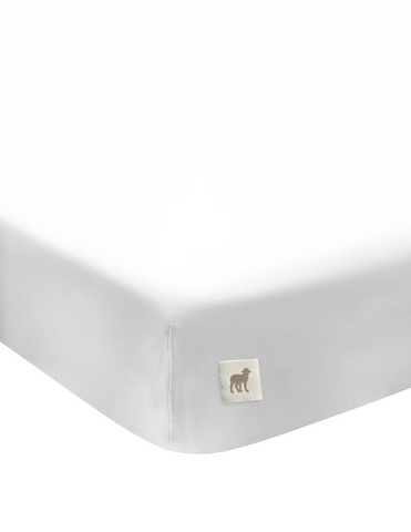 Set de 2 Sábanas de Cajón para Cuna 120x60, 100% Algodón - Blancas