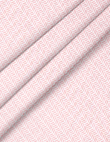 Set de 2 Sábanas de Cajón para Cuna - Chevron Rosa