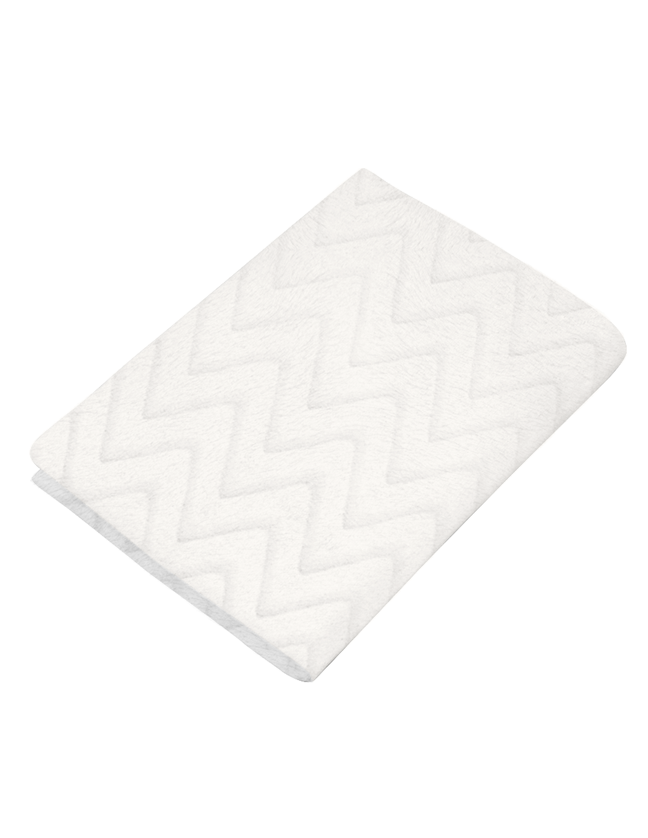 Sábana de Cajón Súper Suave - Zig Zag Blanco