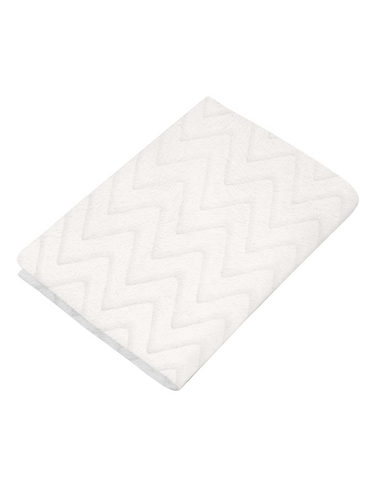 Sábana de cajón para Colecho/Corral (74x110) Súper Suave - Zig Zag Blanco