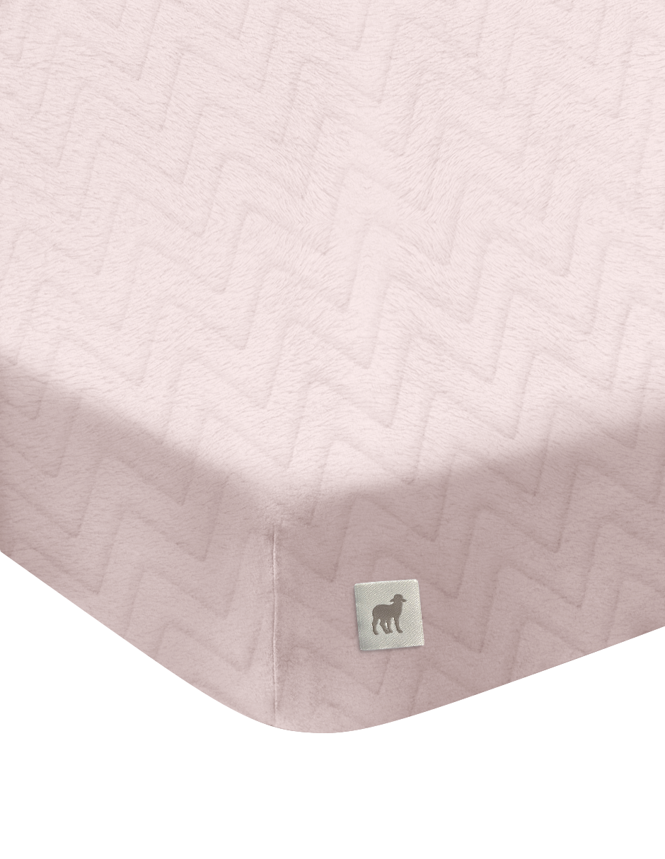 Sábana de Cajón Súper Suave - Zig Zag Rosa