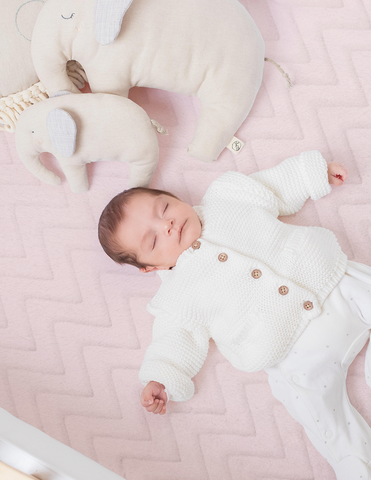 Sábana de Cajón Súper Suave - Zig Zag Rosa