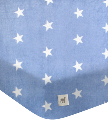 Sábana Calientita de Cajón para Cuna Súper Suave - Estrellas