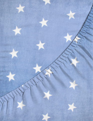 Sábana Calientita de Cajón para Cuna Súper Suave - Estrellas