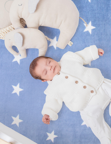 Sábana Calientita de Cajón para Cuna Súper Suave - Estrellas