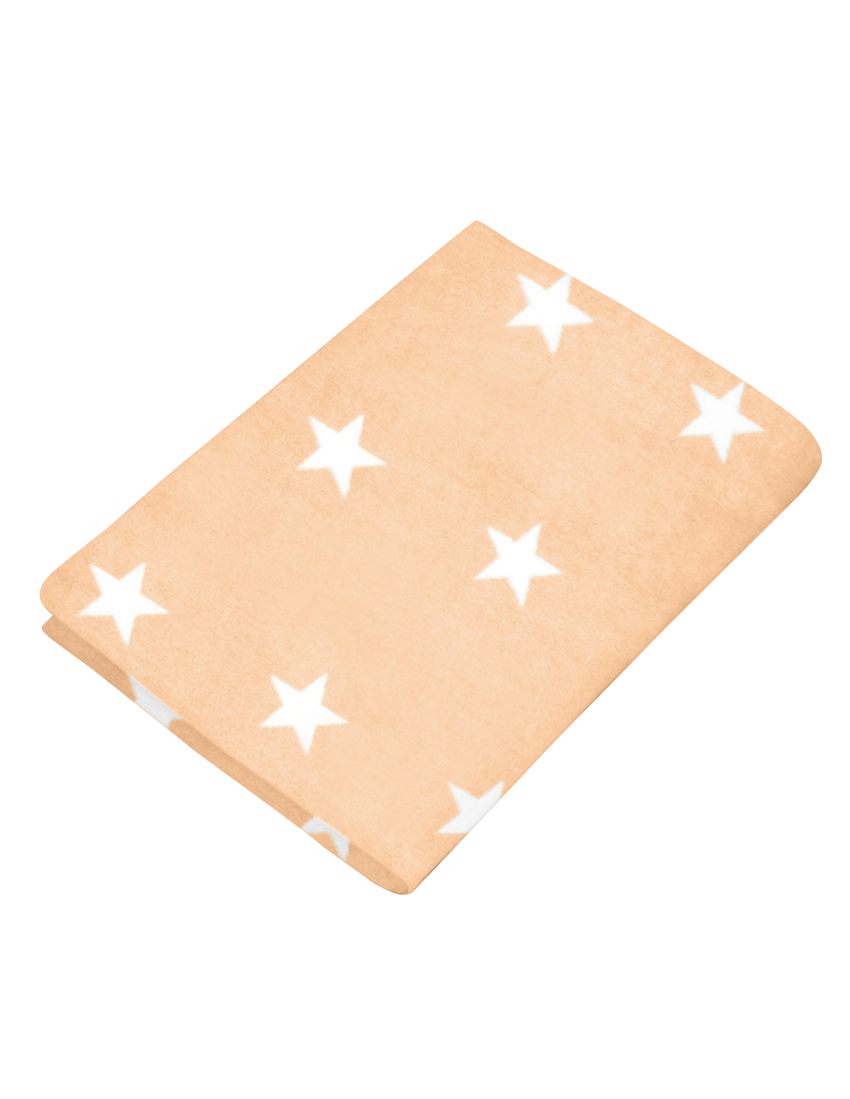 Sábana de Cajón para Cuna Súper Suave - Estrellitas Peach
