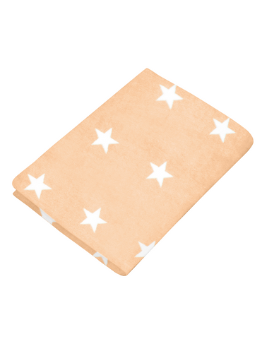 Sábana de Cajón para Cuna Súper Suave - Estrellitas Peach