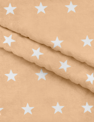 Sábana de Cajón para Cuna Súper Suave - Estrellitas Peach