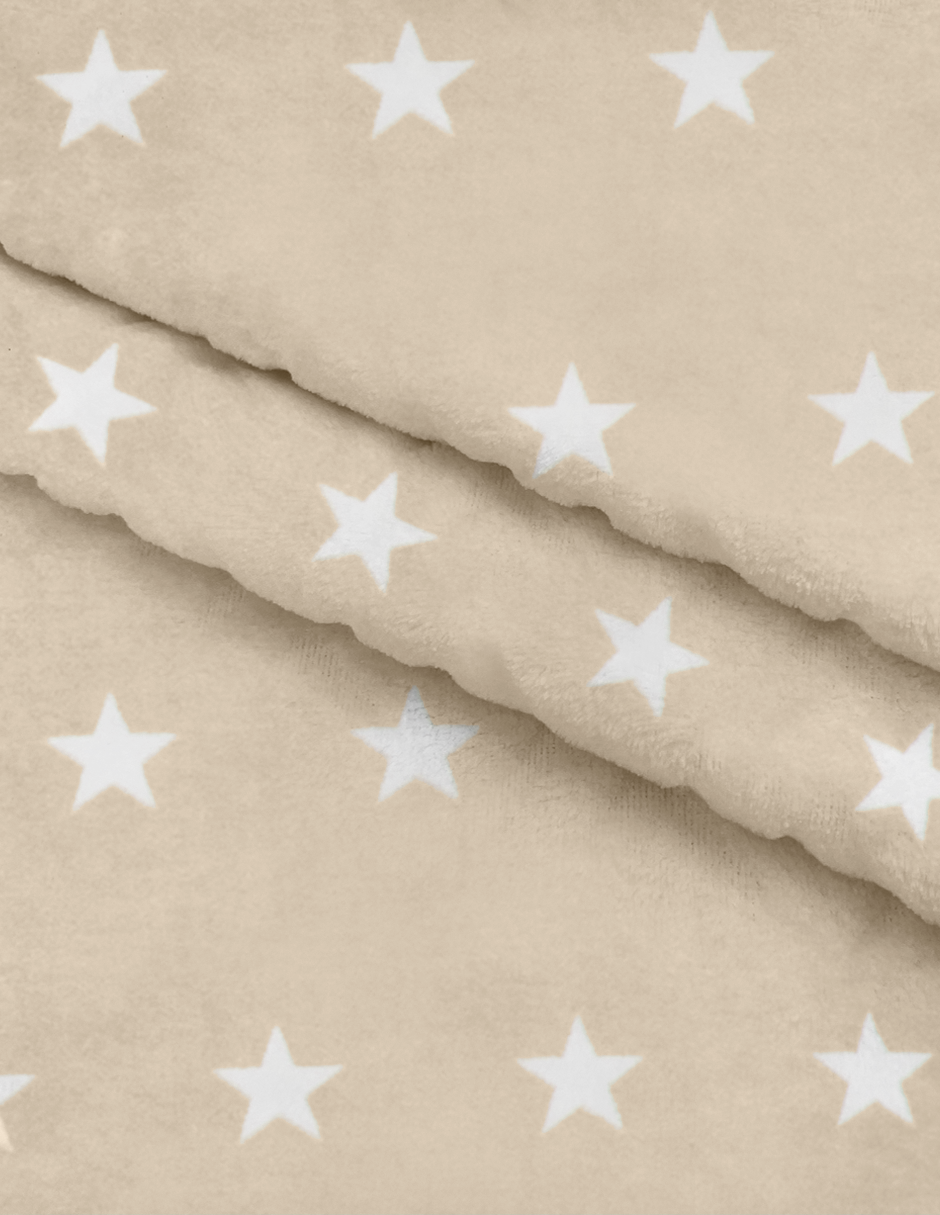 Sábana de Cajón para Cuna Súper Suave - Estrellas Beige