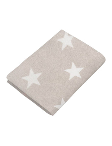 Sábana de Cajón para Cama Cuna Súper Suave - Estrellitas Beige 100% Poliéster