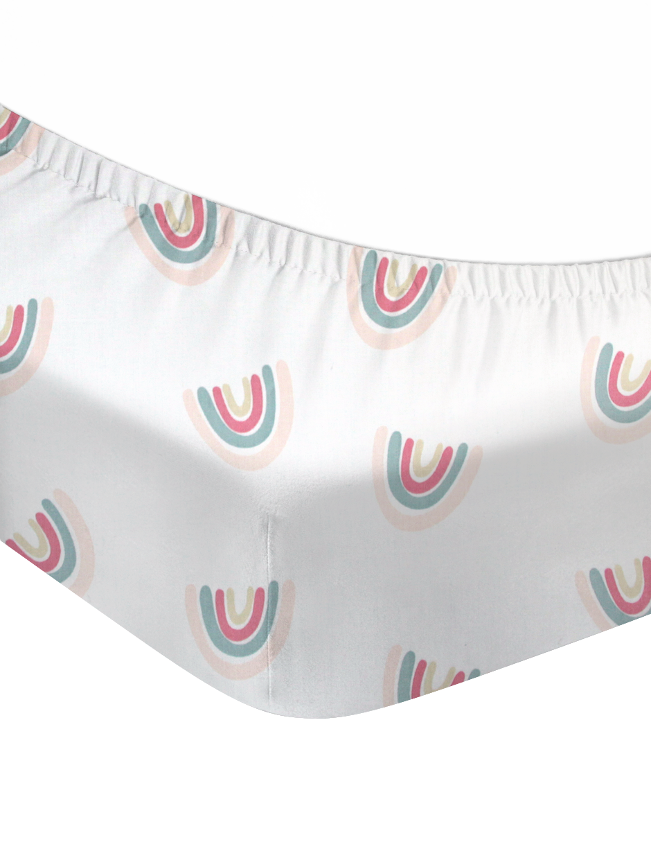 Sábana de Cajón para Cuna - Arcoiris