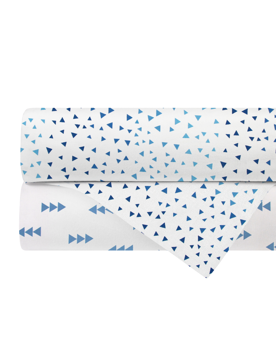 Set de 2 Sábanas de Cajón para Mini Colecho (50x90) - Flechas