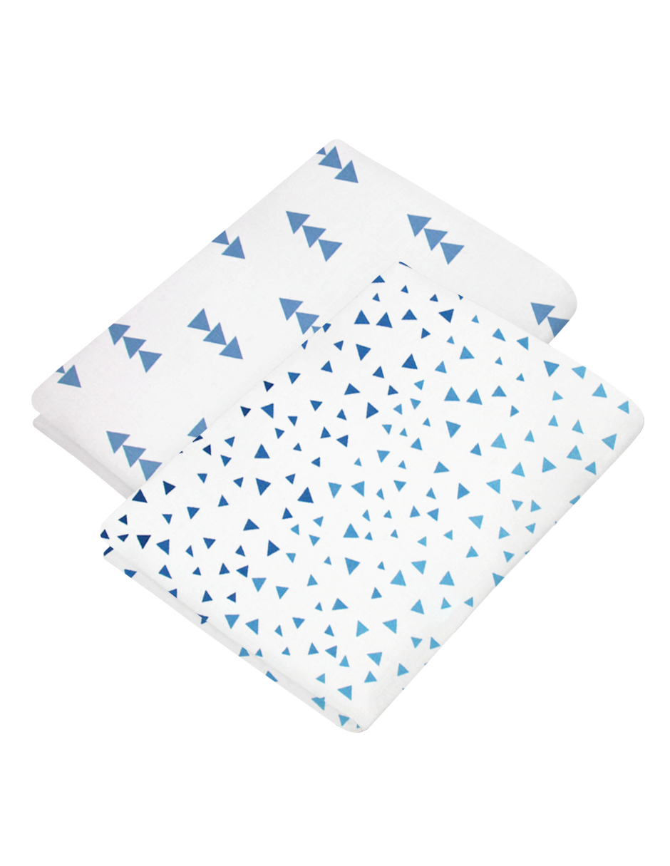 Set de 2 Sábanas de Cajón para Mini Colecho (50x90) - Flechas