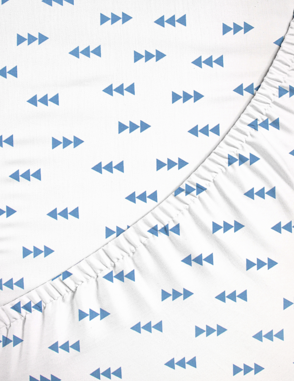 Set de 2 Sábanas de Cajón para Mini Colecho (50x90) - Flechas