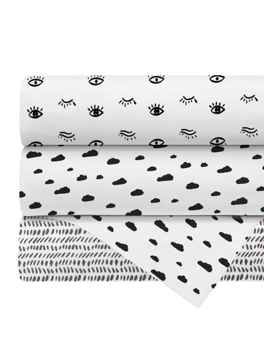 Set de 3 Sábanas de Cajón para Mini Colecho (50x90) - Unisex